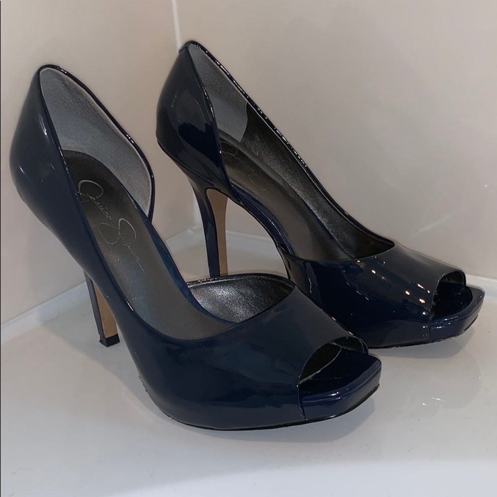 Open-Toe D’Orsay Patent pump